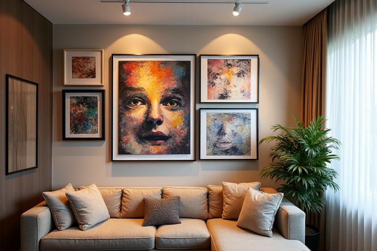 Curated wall art gallery