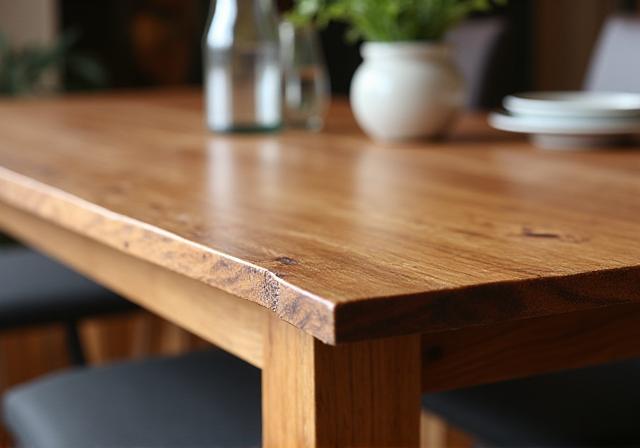 Custom wooden dining table